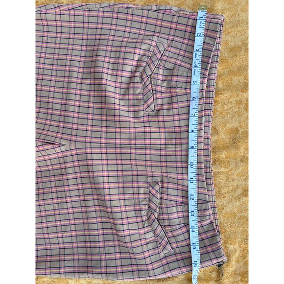 Anthropologie Plaid Essential Slim Short: Size US 8 - Picture 5 of 8